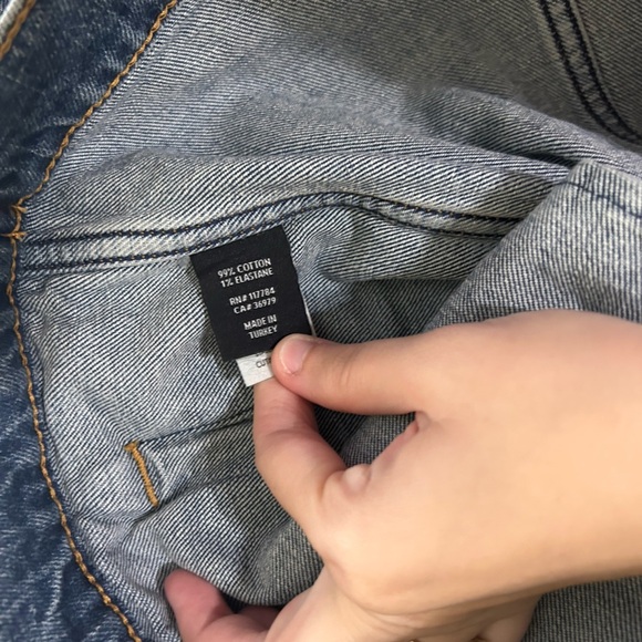 NWT Rails Grove Denim Boyfriend Trucker Jacket Women's Size Medium Blue Starry - Picture 13 of 14